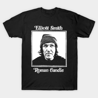 Elliott Smith Roman Candle  // Retro Styled Fan Art Design T-Shirt